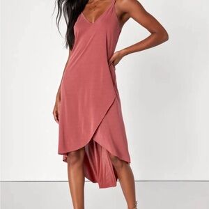Lulu's Mauve High Low Dress